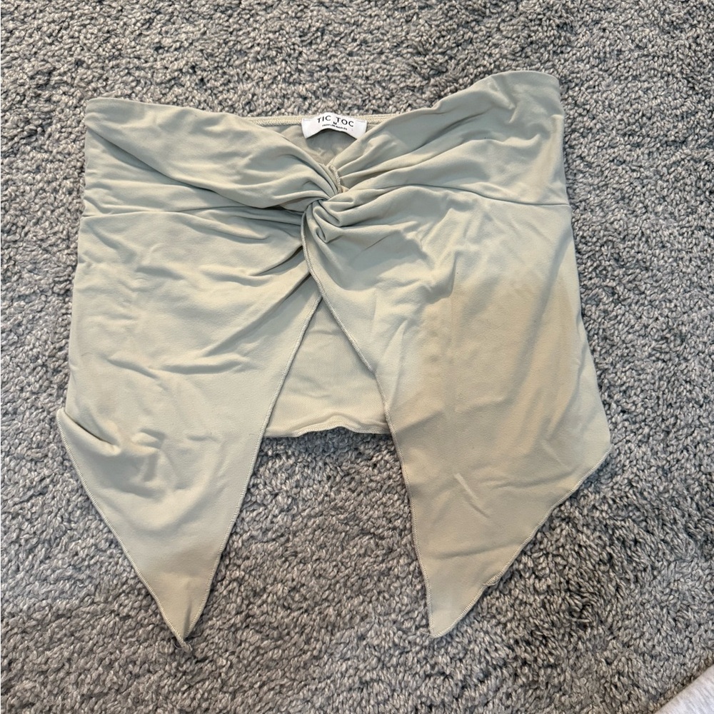 Gray Women's Crop Top